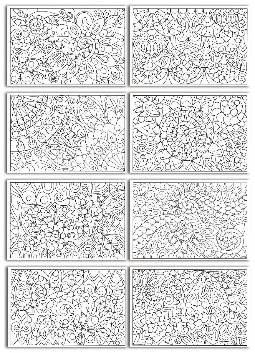 Chameleon Color Cards Embossed - Floral Patterns - CC0105