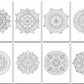 Chameleon Color Cards Embossed - Mini Mandalas - CC0107