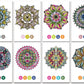 Chameleon Color Cards Embossed - Mini Mandalas - CC0107