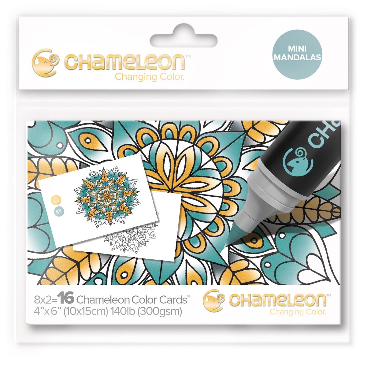 Chameleon Color Cards Embossed - Mini Mandalas - CC0107