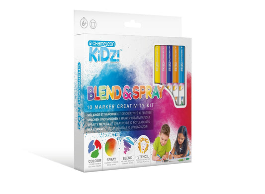 Chameleon Kidz Blend & Spray 10 Color Creativity Kit verpakking voorkant