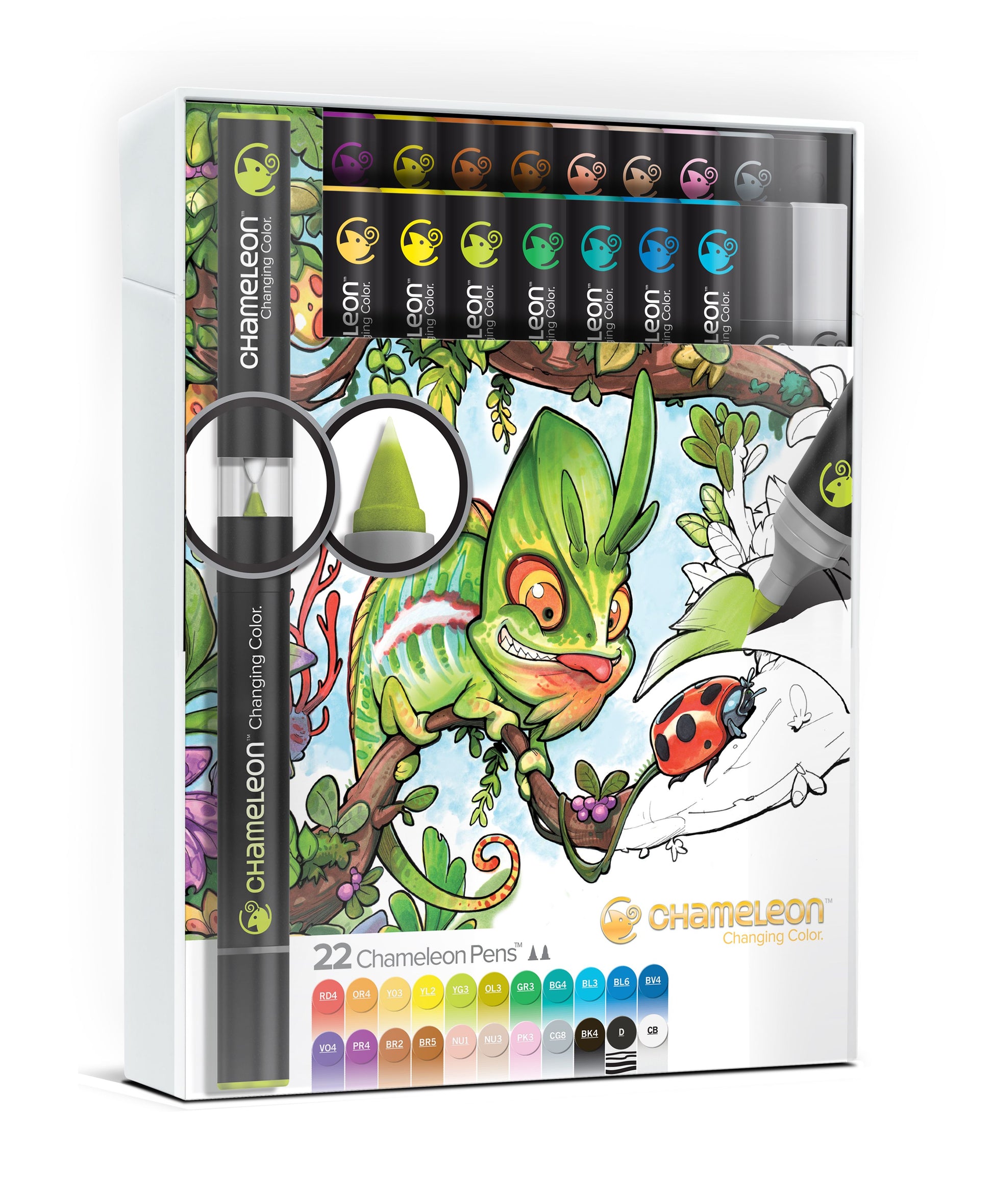 Chameleon 22-Marker Deluxe set voorkant