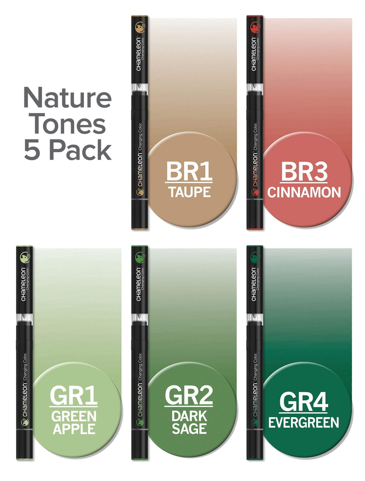 Chameleon Nature Tones set inhoud