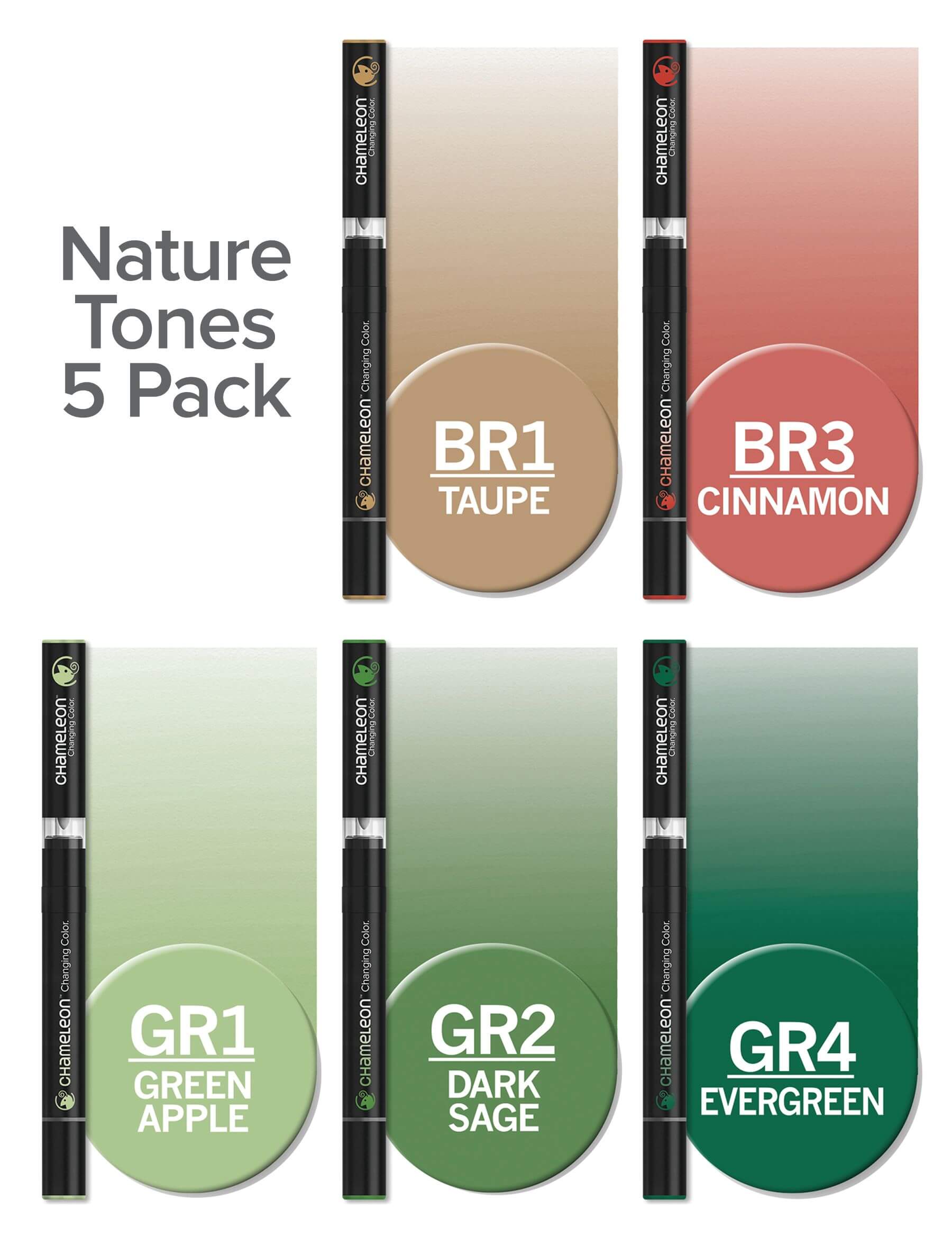 Chameleon Nature Tones set inhoud