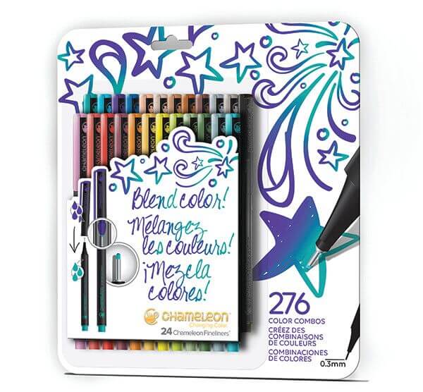 Chameleon Fineliner 24-Pen Bold verpakking voorkant